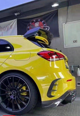 Mercedes Benz A-Class A45 A35 A220 W177 2019-ON with Aftermarket Parts - Rear Bumper Canards Pre-preg Carbon Fiber from TAKD Carbon